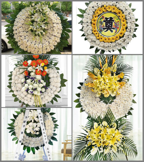 四川成都金堂县竹篙镇马鞍村花圈速递